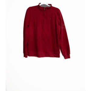 Charles River Mens Half-Zip Pullover Jacket Red Size L